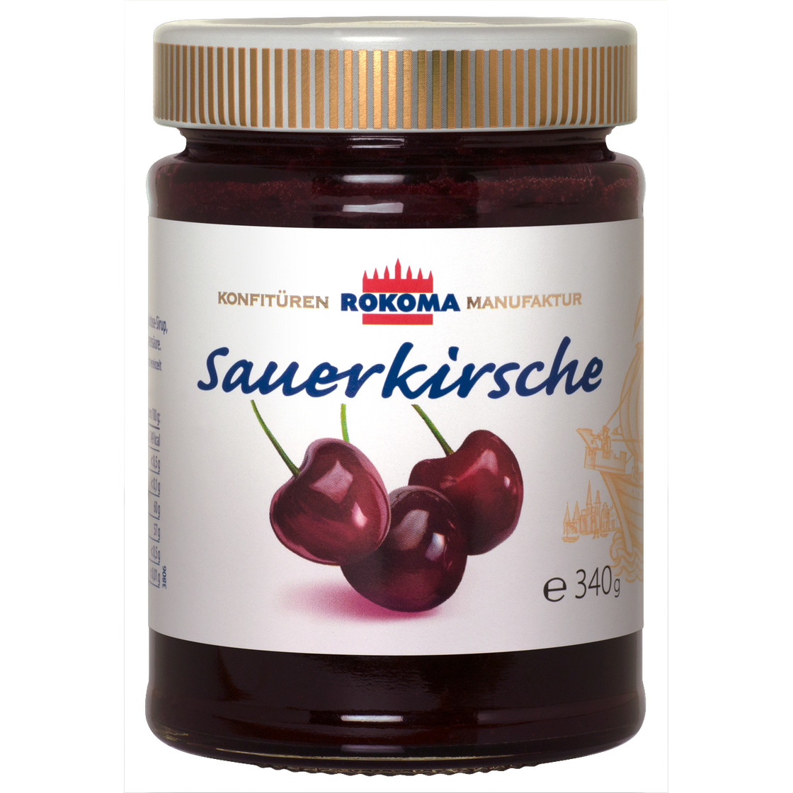 Rokoma Sauerkirsch-Konfitüre extra 6x340g – Lausitzer-Shop